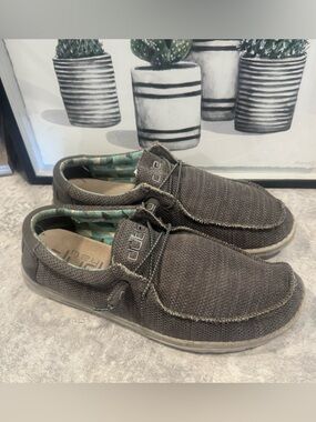 Hey Dude Men's Wally Sox Loafer Shoe Gray Size 13
